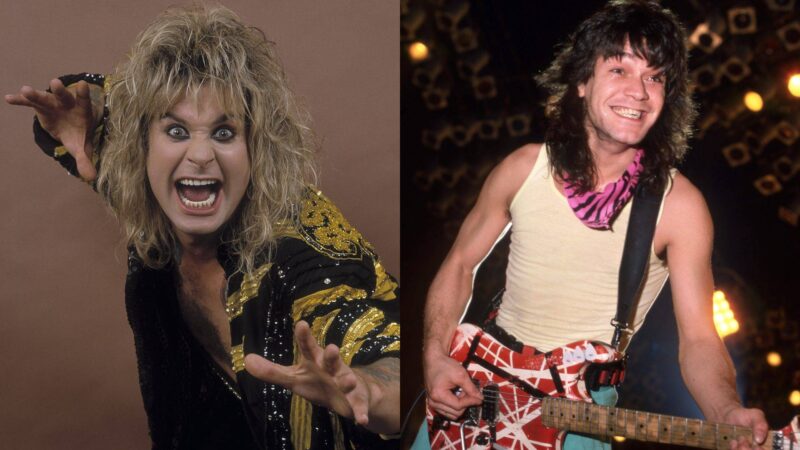 Ozzy Osbourne e Eddie Van Halen em 1986 (Fotos: Paul Natkin e Ross Marino / Getty Images)