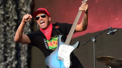 Tom Morello, guitarrista do Rage Against the Machine, em 2023