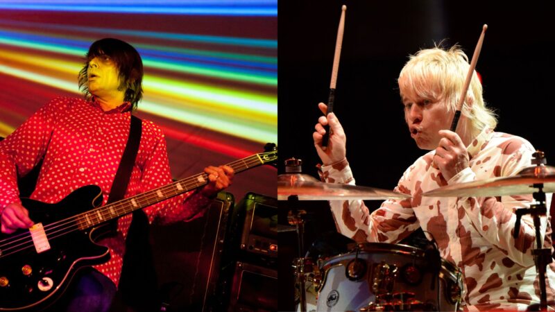 Gary "Mani" Mounfield e Zak Starkey (Fotos: Ollie Millington/ Getty Images e Kevin Mazur/Getty Images for Desert Trip)