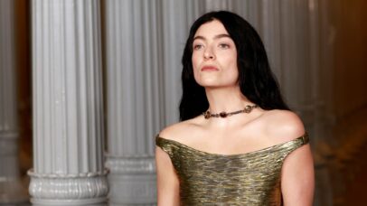 Lorde na Art+Film Gala, em Los Angeles, em 1º de Novembro (Foto: Frazer Harrison/Getty Images)