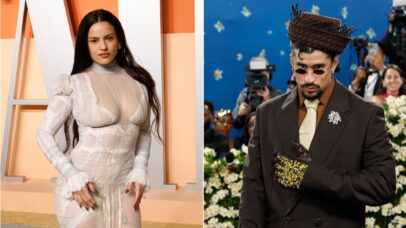 Rosalia (Foto: Taylor Hill/FilmMagic)); Bad Bunny (Foto: Taylor Hill/Getty Images)