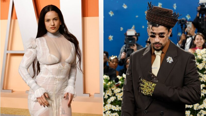 Rosalia (Foto: Taylor Hill/FilmMagic)); Bad Bunny (Foto: Taylor Hill/Getty Images)