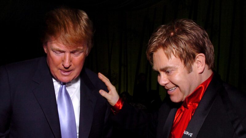 Donald Trump e Elton John (Foto: Dimitrios Kambouris / WireImage)