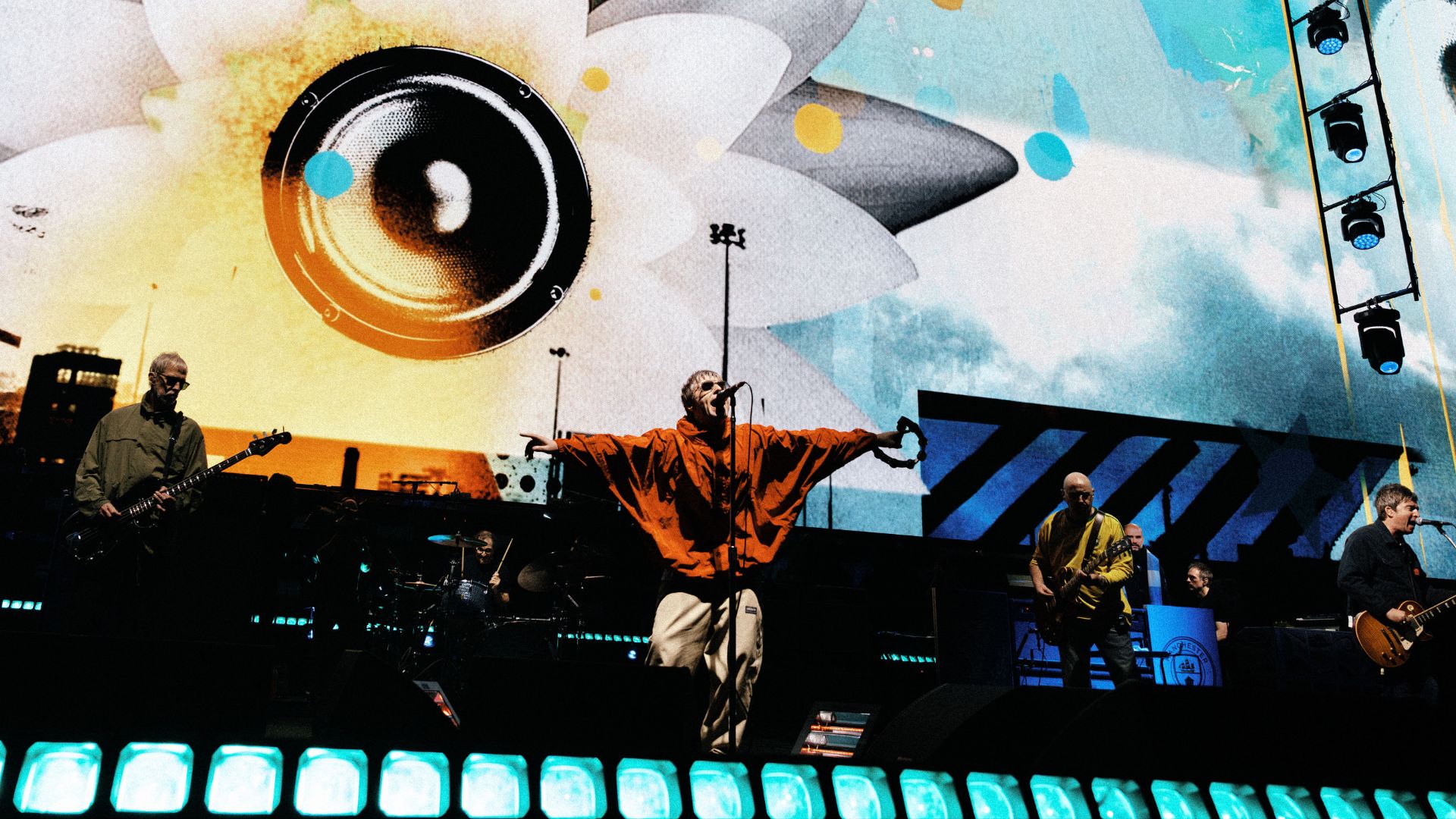 Oasis em show no Estádio MorumBIS em 22 de novembro de 2025 (Foto: @joshuahalling)