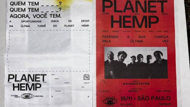 Seda em anúncio do Planet Hemp na Folha de S.Paulo (Foto: reprodução)