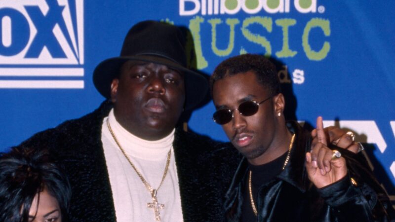The Notorious B.I.G. e Sean "Diddy" Combs em 1995 (Foto: Larry Busacca/Getty Images)