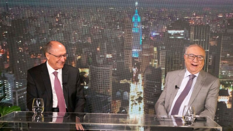 José Roberto Maluf estreia como apresentador e recebe Geraldo Alckmin