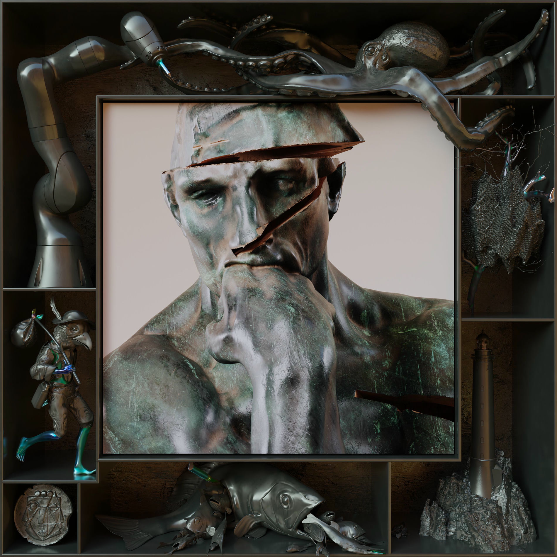 Capa de Tall Tales, de Mark Pritchard & Thom Yorke