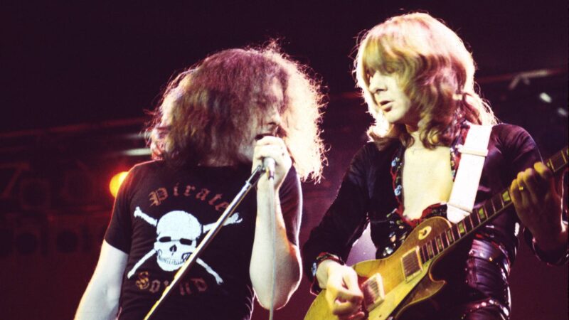 Paul Rodgers e Mick Ralphs, do Bad Company, em 1976 (Foto: Chris Walter / WireImage via Getty Images)