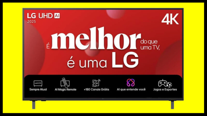 Oferta do dia: nova smart TV UHD da LG com desconto de 47%