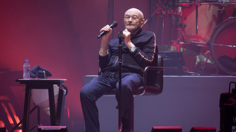 Phil Collins em show de reunião do Genesis, em 2022