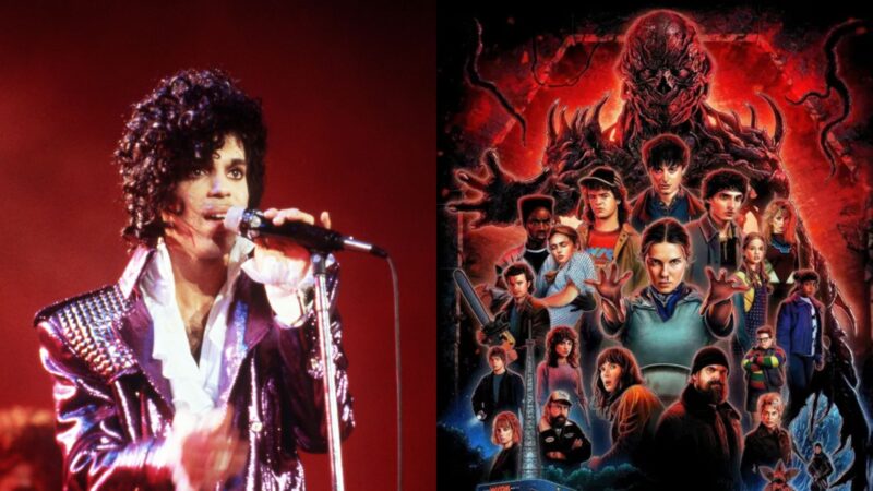 Prince em 1984 e quinta temporada de 'Stranger Things' (Fotos: Ross Marino/Getty Images e Reprodução/Netflix)
