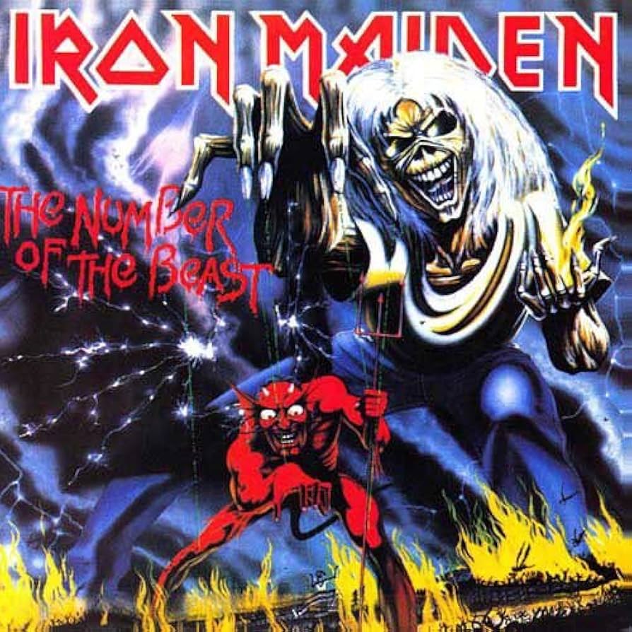 Capa do álbum 'The Number of the Beast', do Iron Maiden