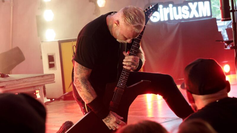 James Hetfield, do Metallica, em 2025 (Foto: Kevin Mazur/Getty Images for SiriusXM)