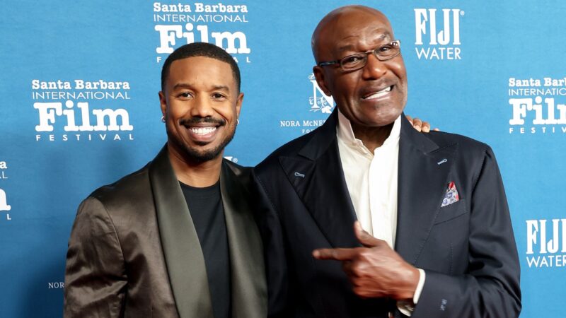 Michael B Jordan e Delroy Lindo no Red Carpet do Bafta