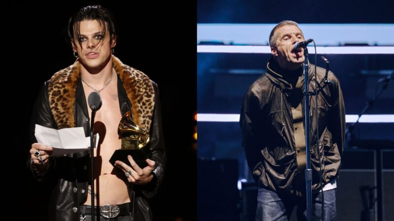 Yungblud e Liam Gallagher comentam sobre possibilidade de faixa em "007" (Fotos: Frazer Harrison/Getty Images e Gareth Cattermole/Getty Images)