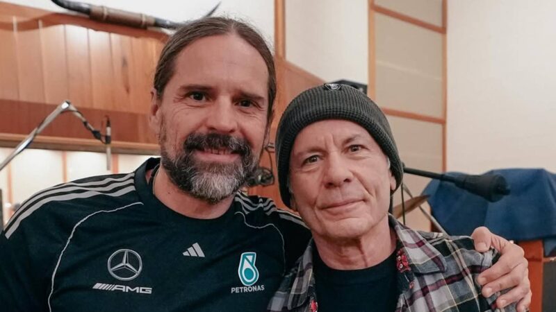 Andreas Kisser e Bruce Dickinson (Foto: reprodução / Instagram)