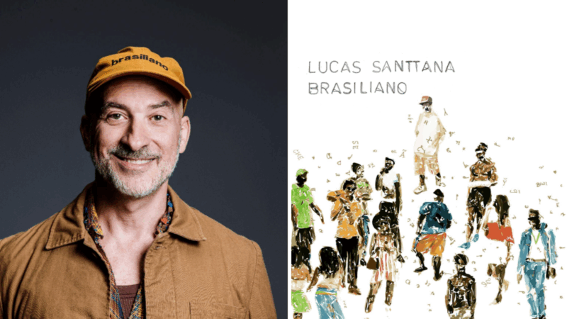 Lucas Santtana e capa do álbum 'Brasiliano'