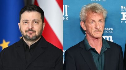 Presidente Zelensky agradece visita de Sean Penn, ausente do Oscar: ‘Um verdadeiro amigo da Ucrânia’