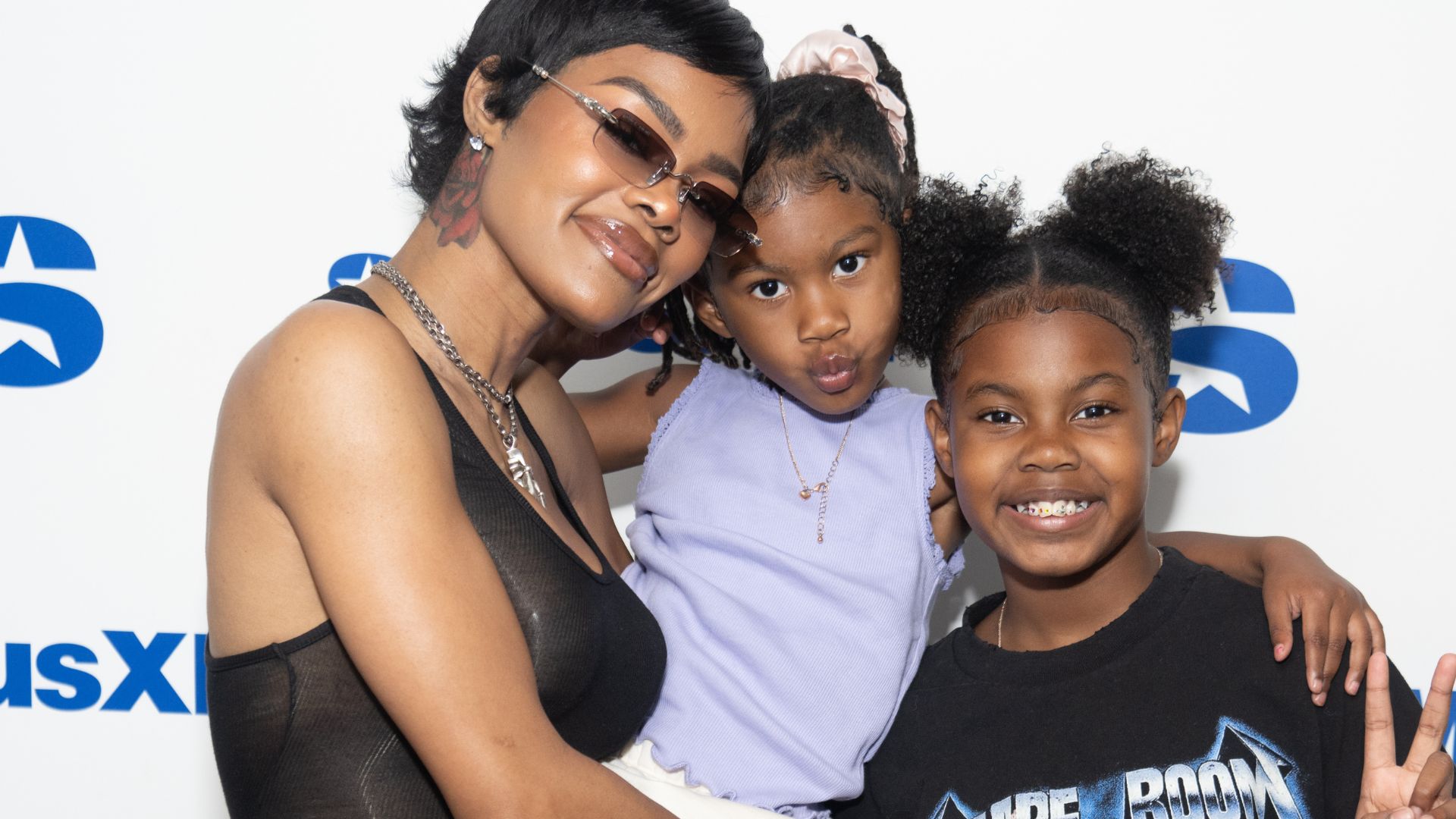 Teyana Taylor e suas filhas - Crédito: Noam Galai/Getty Images