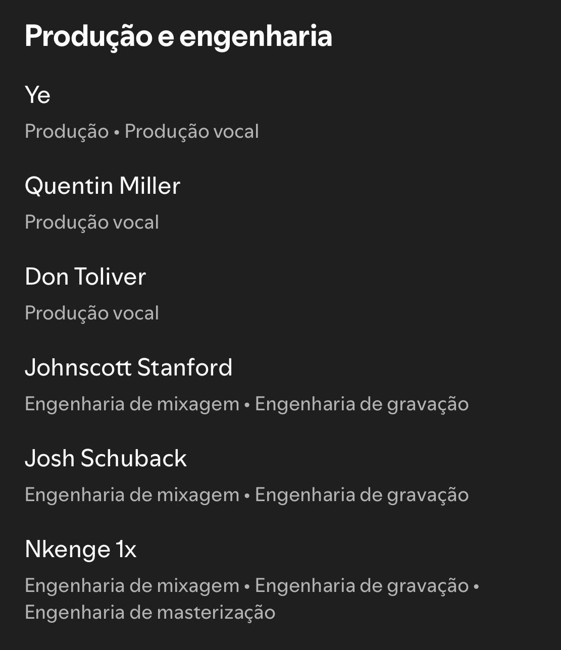 Créditos "This One Here", Kanye West