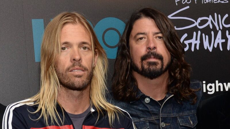 Taylor Hawkins e Dave Grohl, do Foo Fighters, em 2014 (Foto: Kevin Mazur / WireImage for HBO via Getty)