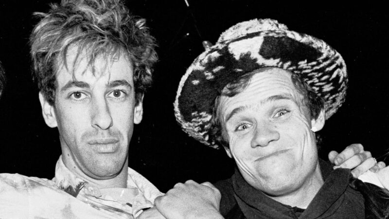Flea e Hillel Slovak, do Red Hot Chili Peppers, em 1986 (Foto: Gary Gershoff / Getty Images)