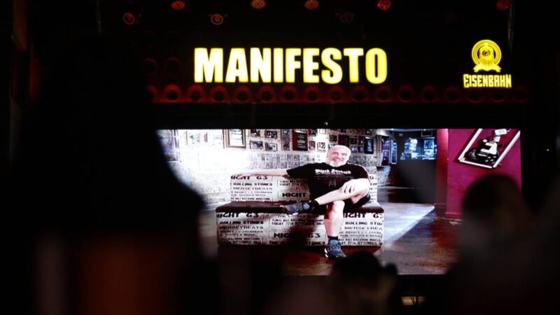 Estreia do documentário do Manifesto, com Silvano Brancati na tela (Foto: Vini Vieira @vinivieirafilmmaker)