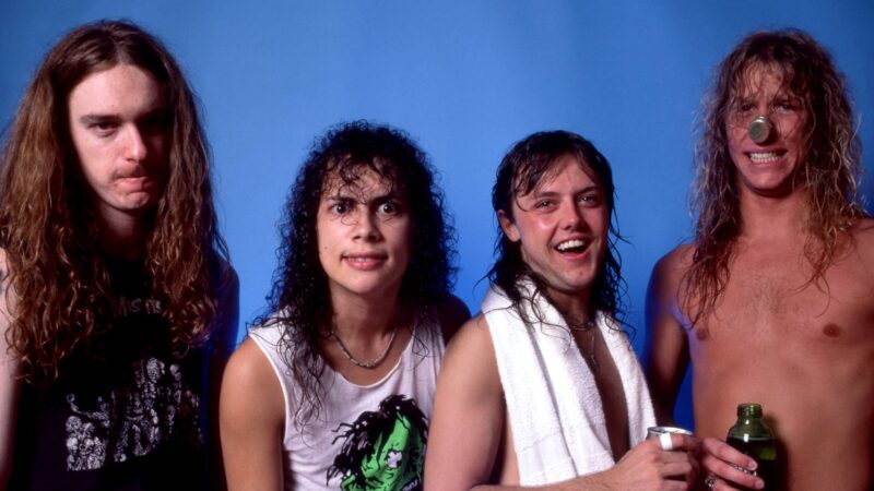 Metallica em 1986 (E-D): Cliff Burton, Kirk Hammett, Lars Ulrich e James Hetfield (Foto: Ross Marino / Getty Images)