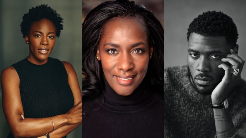 Netflix anuncia novos nomes da 5ª temporada de 'Bridgerton' (Da esquerda para a direita: Gemma Knight Jones, Jacqueline Boatswain e Tega Alexander) (Fotos: Divulgação/ Alan Howard; Darren Bell eMarc Sirisi)