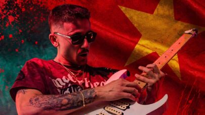 Davide Lo Surdo, apontado como o guitarrista mais rápido da história, se apresenta no Vietnã em novembro