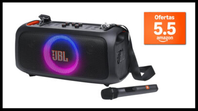 Ofertas 5.5 Amazon: 46% de desconto na caixa JBL PartyBox com microfone