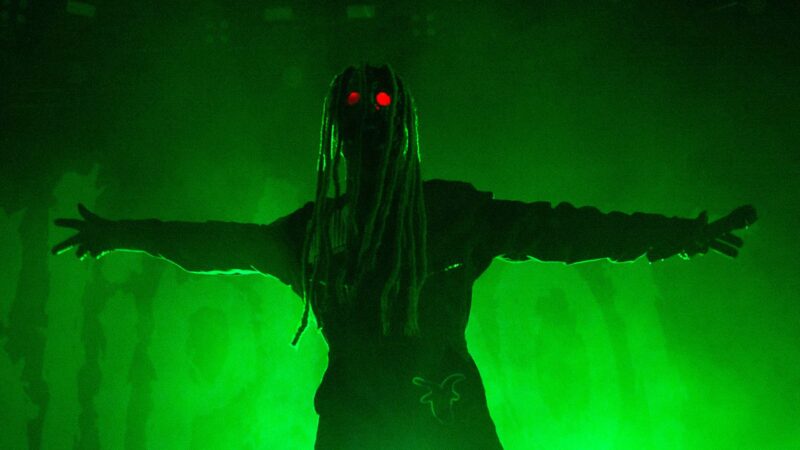 O vocalista Corey Taylor durante show com o Slipknot em 2024 (Foto: Joseph Okpako / WireImage via Getty Images)