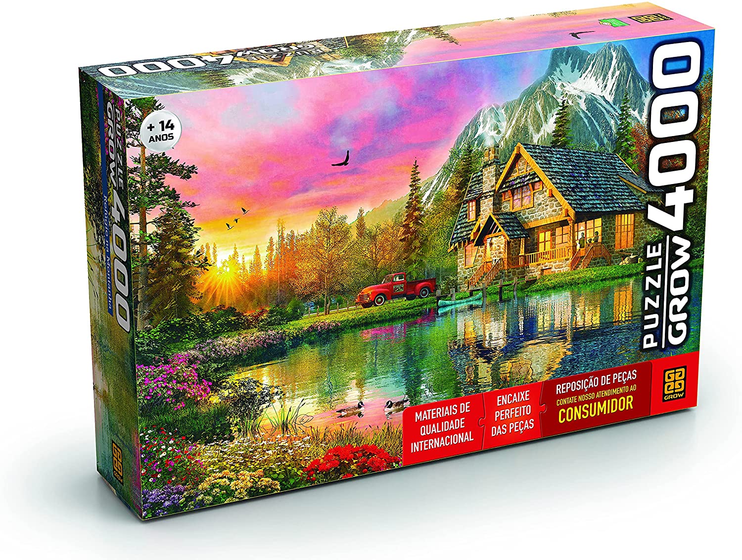 Quebra-cabeças Grow 4000 peças - Refúgio na Montanha