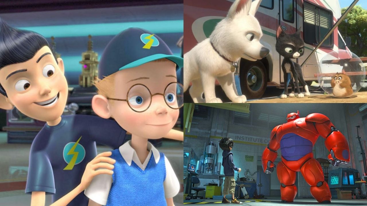 A Família do Futuro, Bolt - Supercão e Operação Big Hero (Fotos: Divulgação / Disney)
