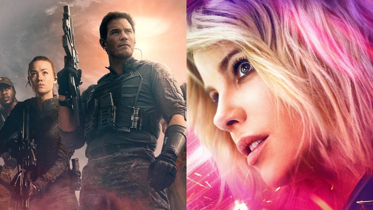 A Guerra do Amanhã e JOLT (Fotos: Pôsteres/Amazon Prime Video/Divulgação)