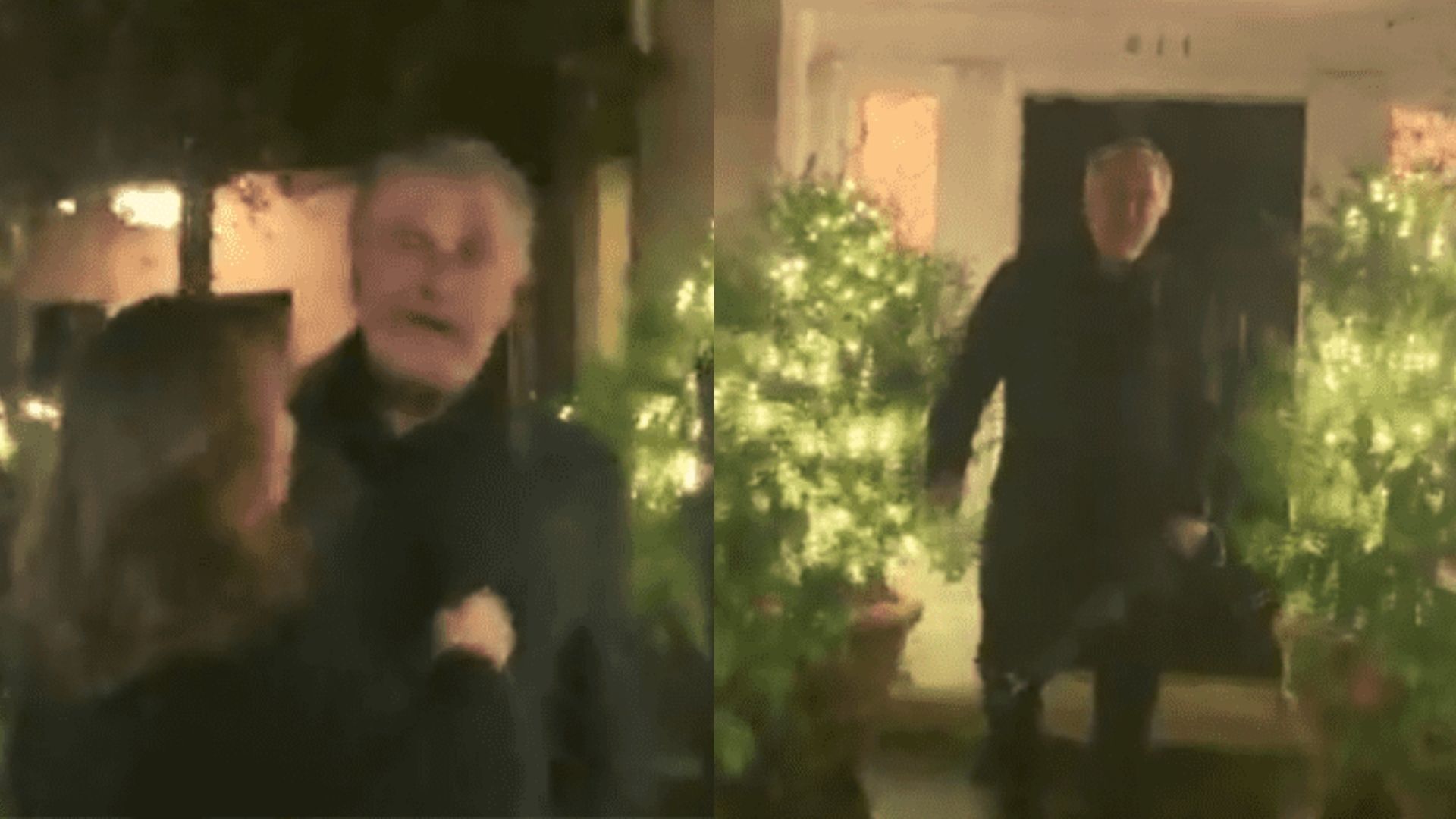 Alec Baldwin se irrita com paparazzo e é segurado por esposa