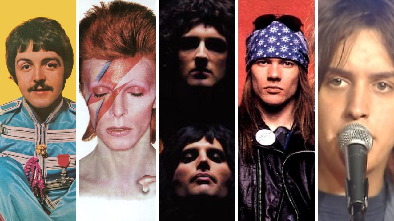 Beatles, David Bowie, Queen, Guns N' Roses e The Strokes, uma linha do tempo do rock