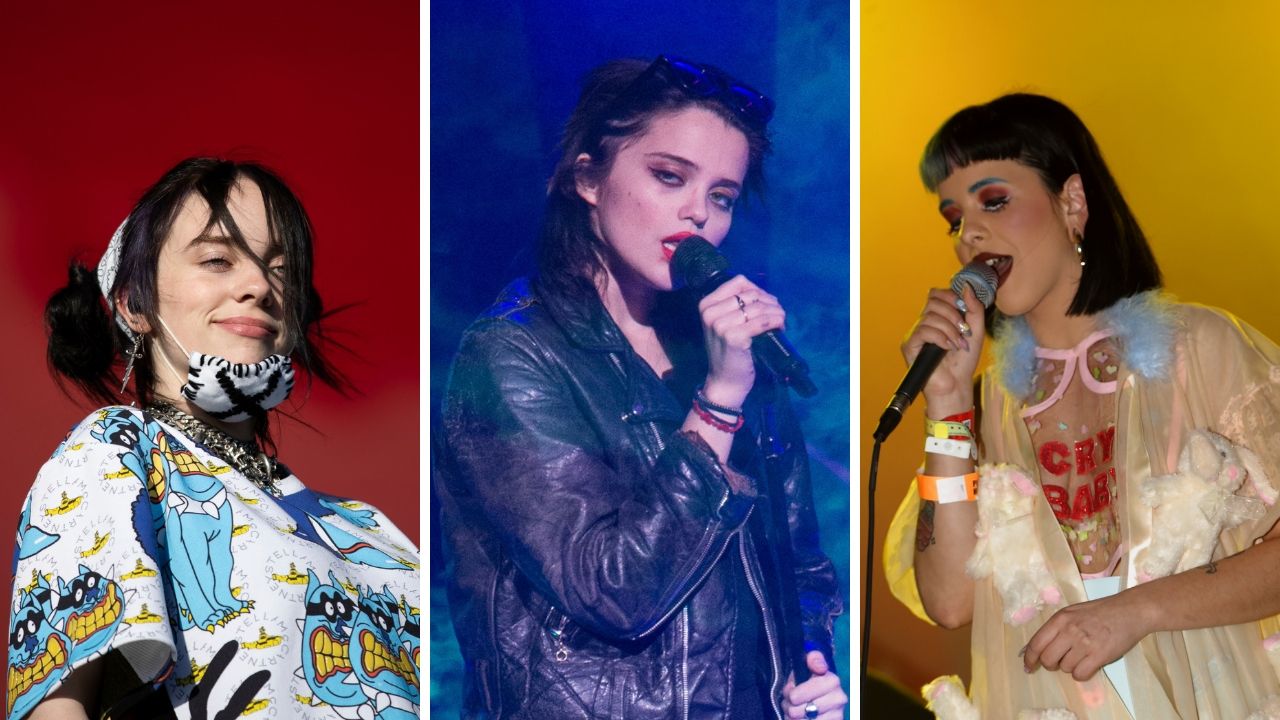 Billie Eilish, Sky Ferreira e Melanie Martinez. (Foto: Associated Press, John Davisson, Paul A. Hebert/ Invision/ AP)