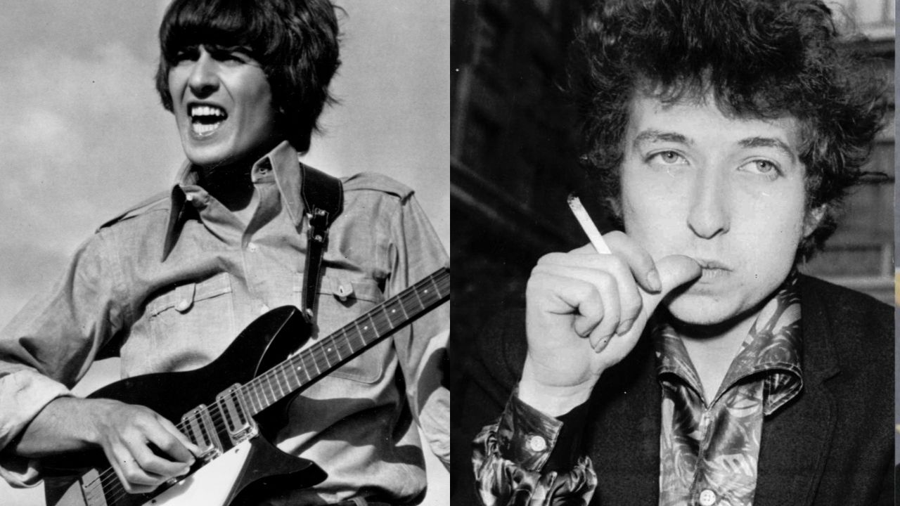 George Harrison (Foto: AP Images) e Bob Dylan (Foto: AP Images)