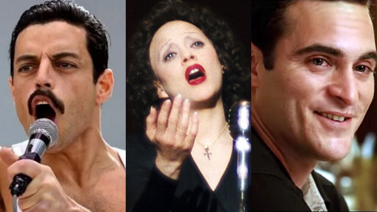 Bohemian Rhapsody, La Vie En Rose e Johnny & June (Foto 1: Divulgação/ Foto 2: Reprodução/ Foto 3: Reprodução)