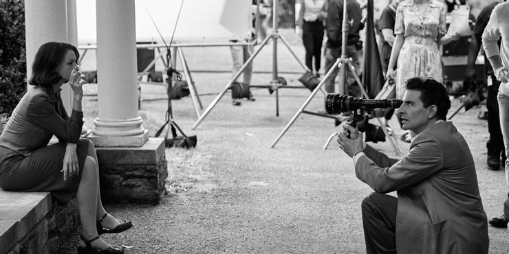 Bradley Cooper e Carey Mulligan no set de Maestro