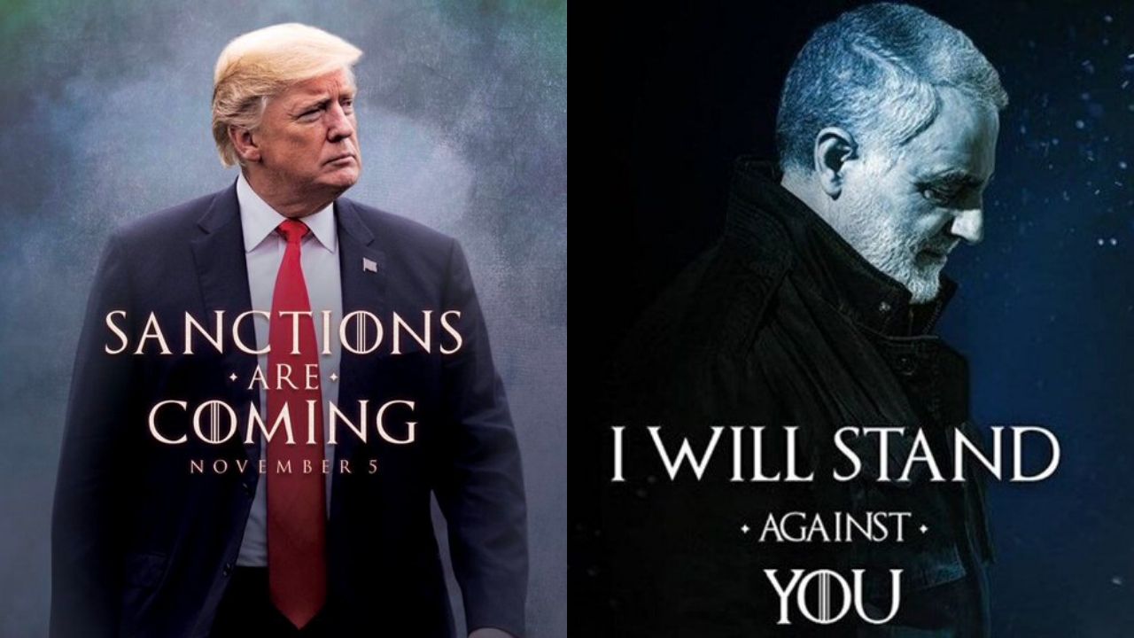 Trump e Soleimani (Foto 1: Reprodução/Twitter | Foto 2: Reprodução/Twitter)