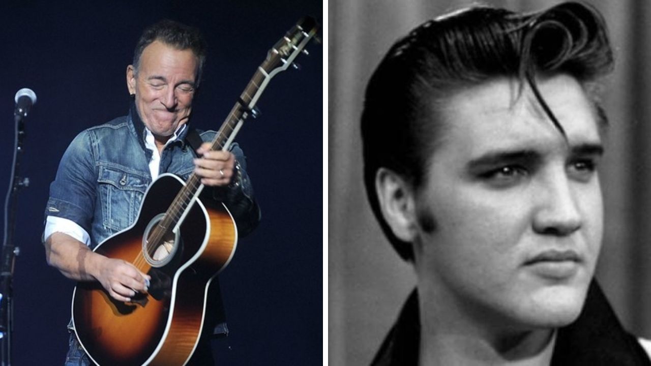 Bruce Springsteen (Foto: Brad Barket/Invision/AP) e Elvis Presley (Foto: Reprodução)