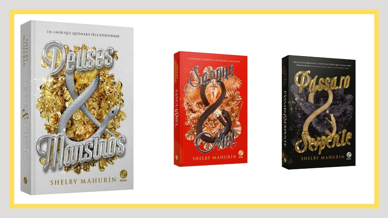 Capas das obras escritas por Shelby Mahurin, todas disponíveis na Amazon