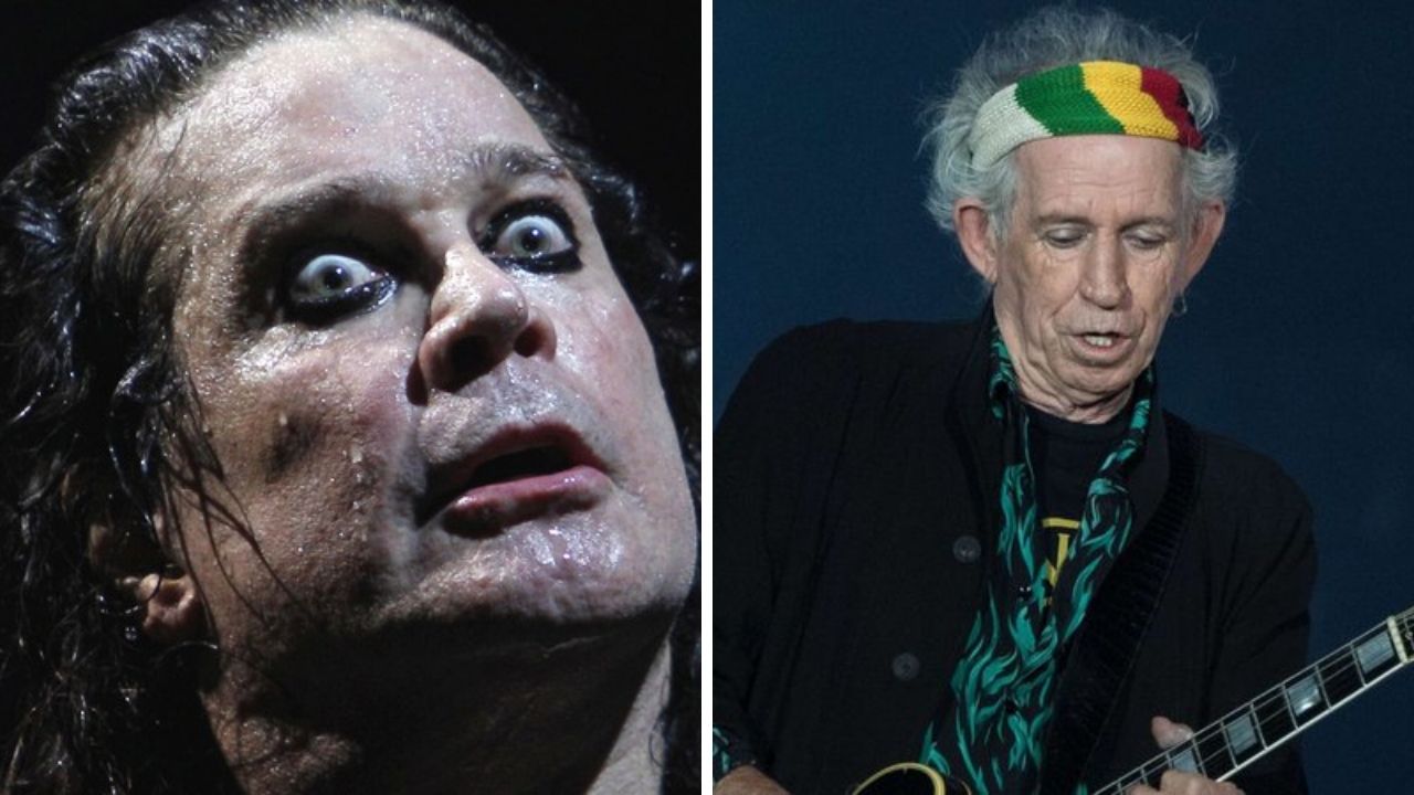 Ozzy Osbourne e Keith Richards (Foto: Natacha Pisarenko/AP / Sipa/AP Images)