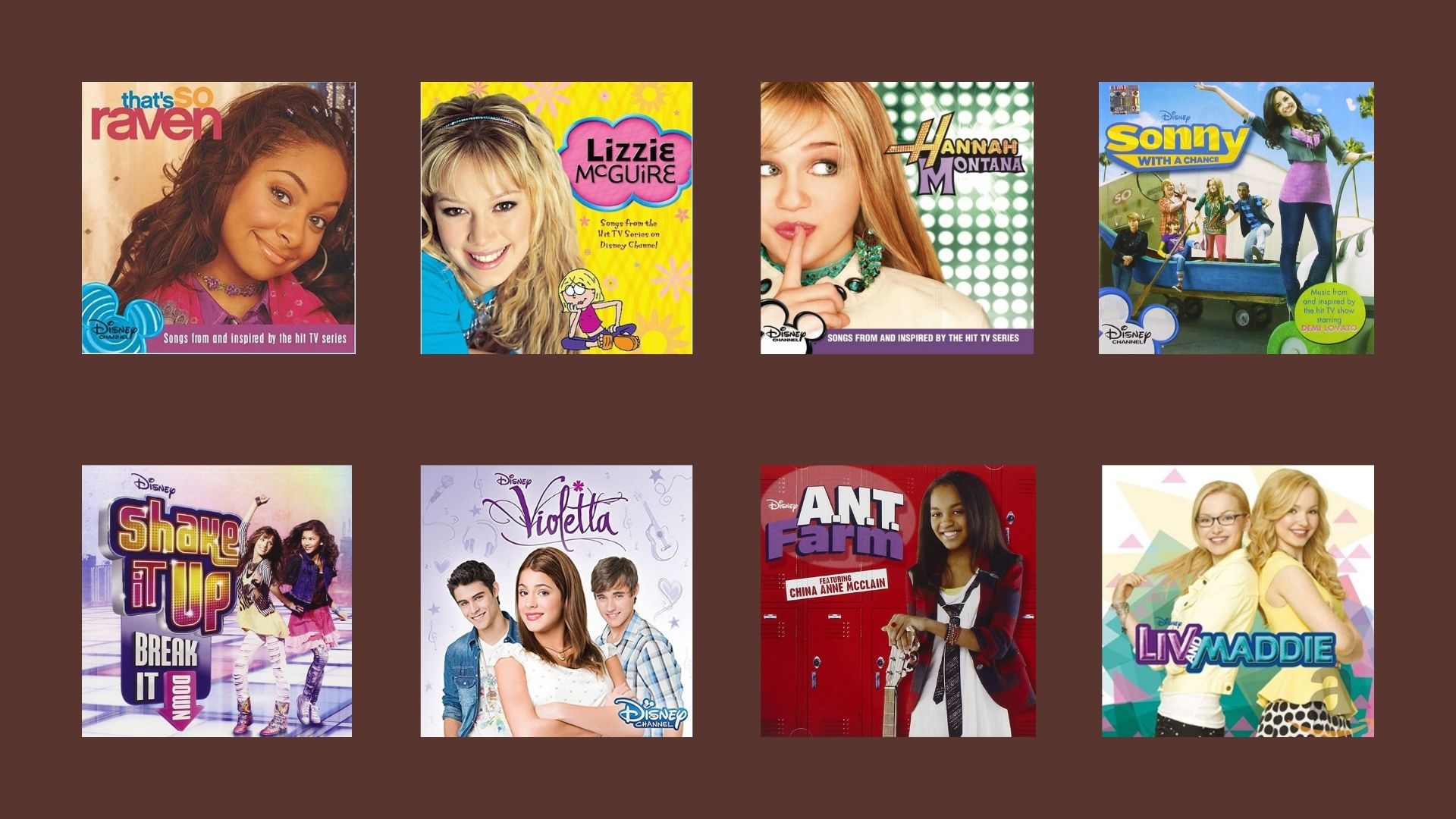 Capa das trilhas sonoras de suas séries favoritas do Disney Channel