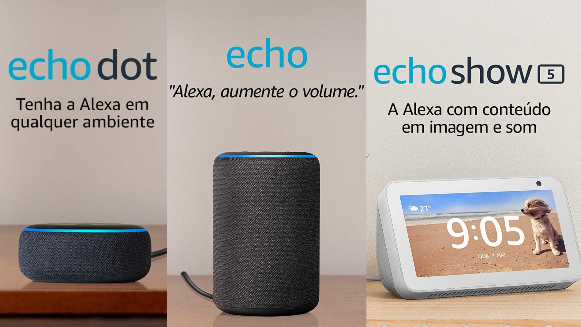 Os dispositivos Echo vão facilitar o seu dia a dia