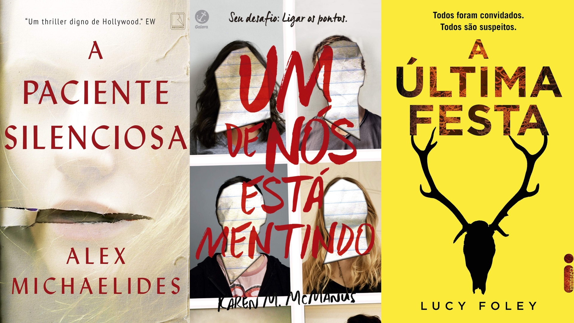 Selecionamos 5 livros incríveis que vão conquistar os fãs de suspense