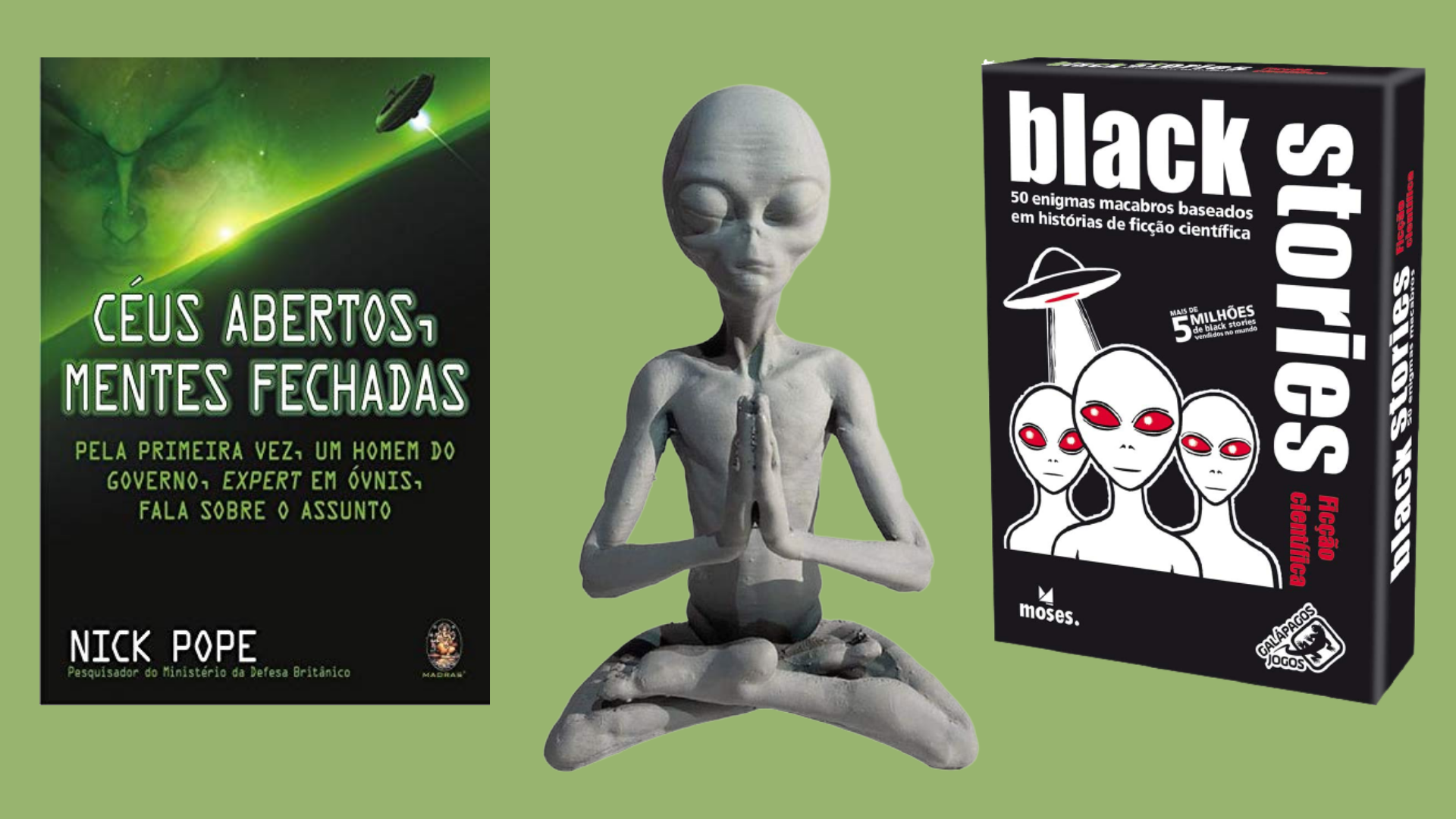 Selecionamos 13 itens temáticos para quem se interessa por óvnis e extraterrestres
